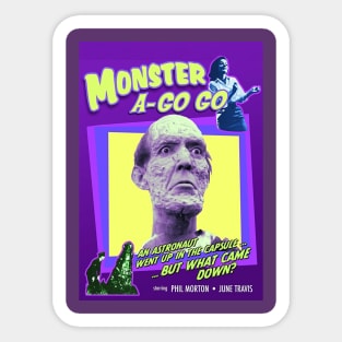 Monster A Go-Go Purple Sticker